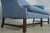 Hancock & Moore Chippendale Style Blue Damask Sofa For Sale - Image 9 of 18