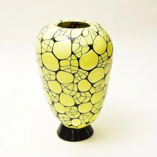 Hand blown glass vase, unique design by Vittorio Ferro Murano. This piece has an attribution mark, I am sure that it is...