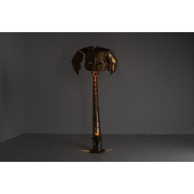 Palm Tree Floor Lamp in the style of Maison Jansen, 1970s For Sale - Image 13 of 18