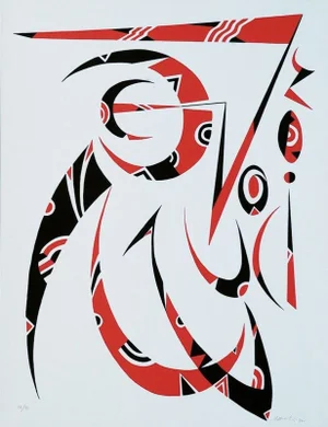 Letter R - Original Lithograph by Raphael Alberti - 1972 1972
