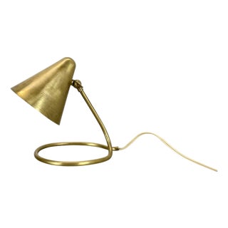 Mid-Century Modern Brass Table Light in the style of Rupert Nikoll, Austria, 1950s For Sale