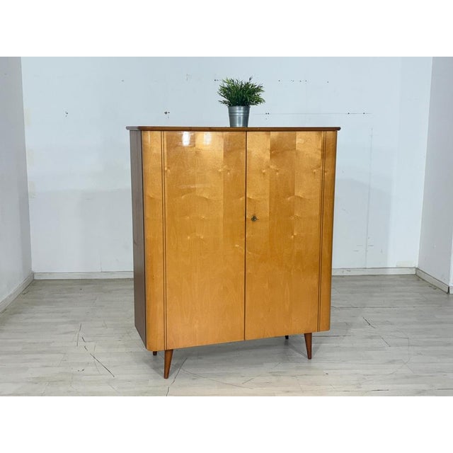 Mid-Century Modern Linen Cabinet in Birch For Sale - Image 5 of 11