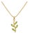 Peridot Gemstone Leaf Branch Pendant | Dainty Minimalist Stacking Pendant | Unique Anniversary Gift For Sale