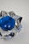 Faceted Crystal Ashtray with Blue Center from Saint Louis, France, 1970s For Sale - Image 11 of 13