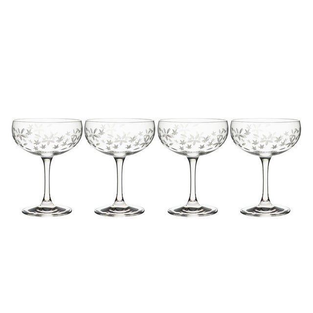 Caskata Chatham Bloom Coupe Cocktail Glasses, Set of 4 Chairish