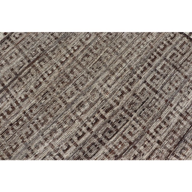 Modern Khotan Wool Rug in Brown by Keivan Woven Arts 10'8 X 14'2 For Sale - Image 11 of 11