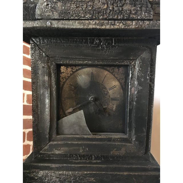 Burnt Grandfather Tower Clock Chairish