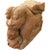 Wood 18th Century Indian Teak Wood Guardian Lion Architectural Carvings - a Pair For Sale - Image 7 of 7
