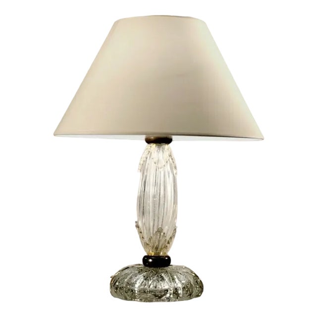 Vintage Italian Murano Lamp by Ercole Barovier For Sale