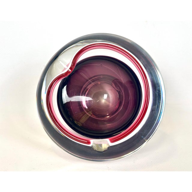 Bohemian Art Glass Ashtray by Josef Hospodka for Chribska Glassworks, 1960s For Sale - Image 6 of 9