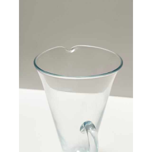 Blue Light Blue Murano Glass Cocktail Glasses and Pitcher by La Murrina, 1980s, Set of 7 For Sale - Image 8 of 15
