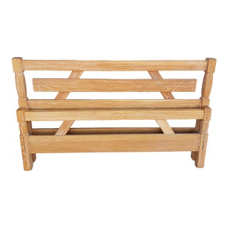 Vintage 1950's Ranch Oak Full Size Bed Frame For Sale