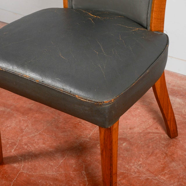 Leather Chair with Printed Logo by W.D.F. Grubb, 2000s For Sale - Image 9 of 18