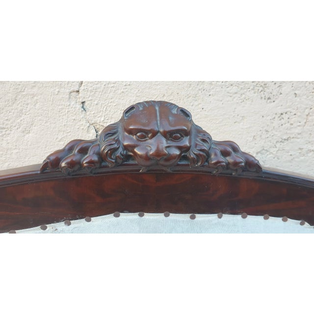 Wood 19th Century Mahogany Sofa For Sale - Image 7 of 18