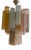 Small Tubular Tutti Frutti Chandelier in Murano Glass For Sale