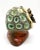 Red Vintage Folk Art Cement Snail Figurine With Seashell Floral Shell – Coastal Paperweight Decor For Sale - Image 8 of 11