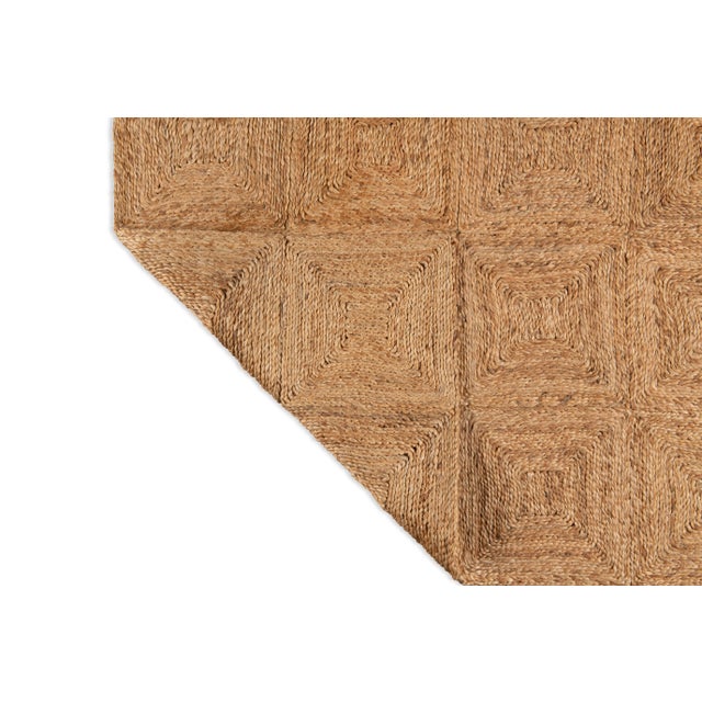 Part & Parcel Goods Jute Block Runner, 2’6”x10’, Natural For Sale - Image 4 of 4