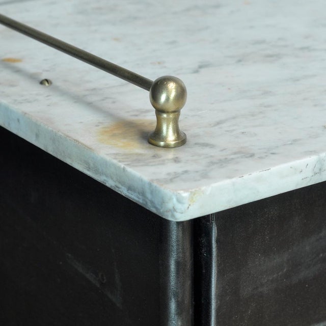 Iron Bedside Table, 1920s For Sale - Image 6 of 11