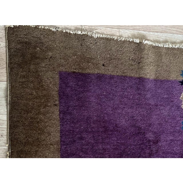 1920s, Handmade Antique Art Deco Chinese Rug 2.6' X 2.7' For Sale In New York - Image 6 of 9