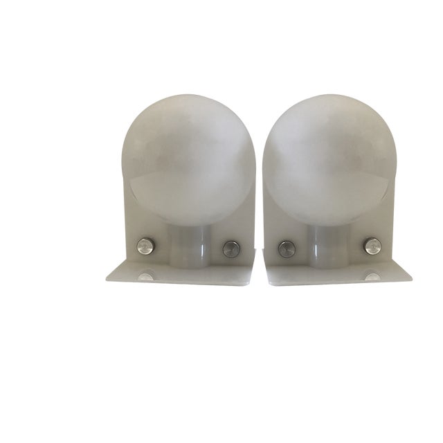 Sirio Lamps of Brazzoni and Lamp for Guzzini, 1970s, Set of 2 For Sale