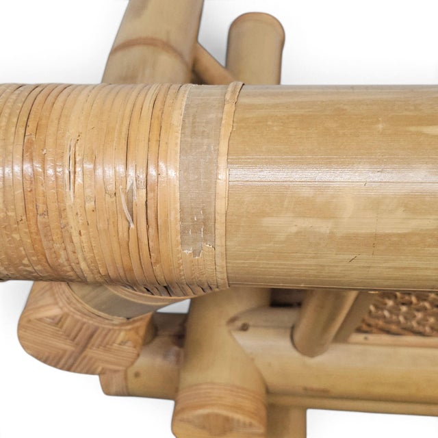 1970s–1980s Monumental Bamboo Living Room Suite, Vivai Del Sud and Budji Layug Style For Sale - Image 15 of 18