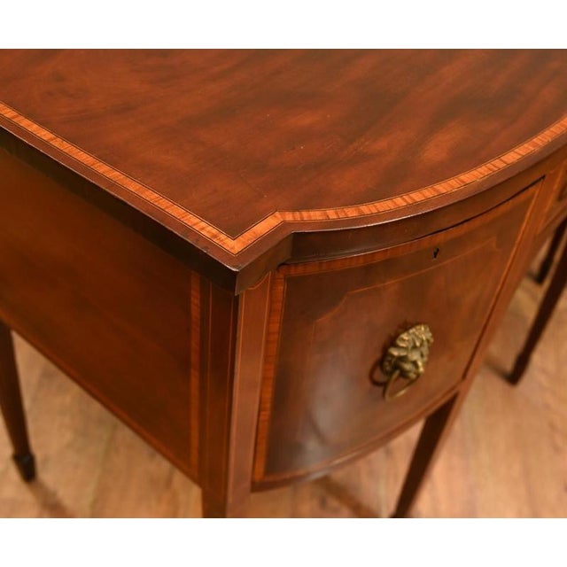 Gold Edwardian Mahogany Sheraton Sideboard, 1910 For Sale - Image 8 of 9