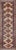 Tan Antique Persian Sarab Runner Featuring Zigzag Medallions in Tan and Cobalt For Sale - Image 8 of 8