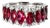 Late 20th Century Size 7.5 18K White Gold Ruby Diamond Wedding Ring Band For Sale