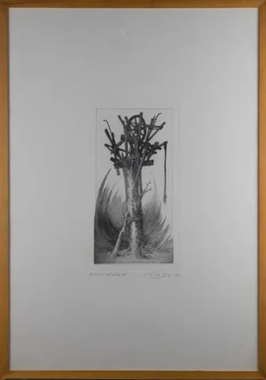 Leo Guida, Albero, 1973, Etching