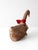 This vintage handmade primitive goose features a painted canvas body with a softly worn appearance and muted tones. Red...