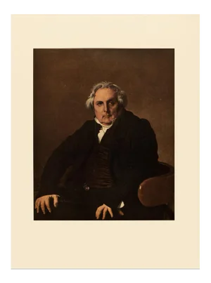 1951 After Ingres "Monsieur Bertin", First Edition Neoclassical Parisian Photogravure