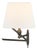 Thomas O'Brien for Visual Comfort Signature Paulo Small Bracket Light in Bronze with Linen Shade For Sale
