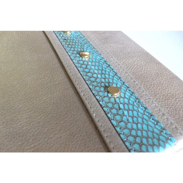 Metal R & Y Augousti, Paris Metallic Leather Photo Album NWT For Sale - Image 7 of 18