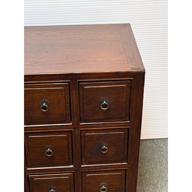 Wood Vintage Chinese Apothecary Chest For Sale - Image 7 of 12