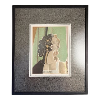 Cubist Lithograph "Figure" by George Braque, 1939, Attributed For Sale