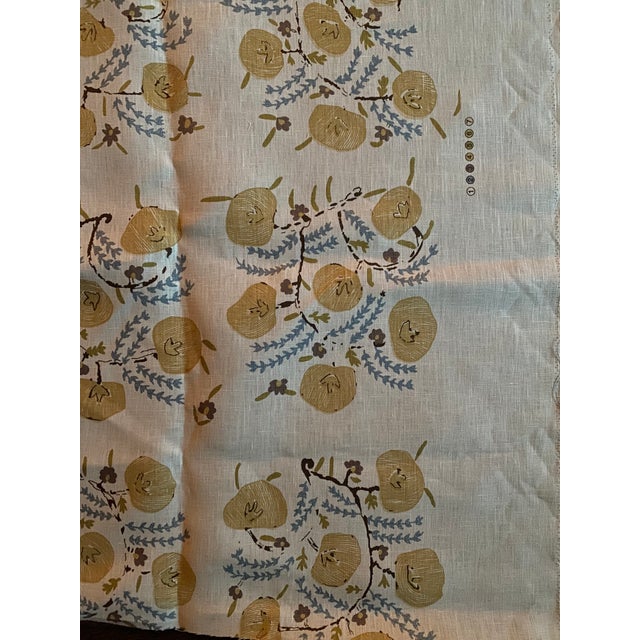 1/2 Yard Remnant of Penny Morrison Pasha on Adam Linen V2 For Sale - Image 4 of 4