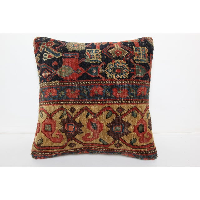 Here i am listing a 100% Handmade double knotted rug pillow cover, made from Antique Tribal carpet rug. This’s a modern...