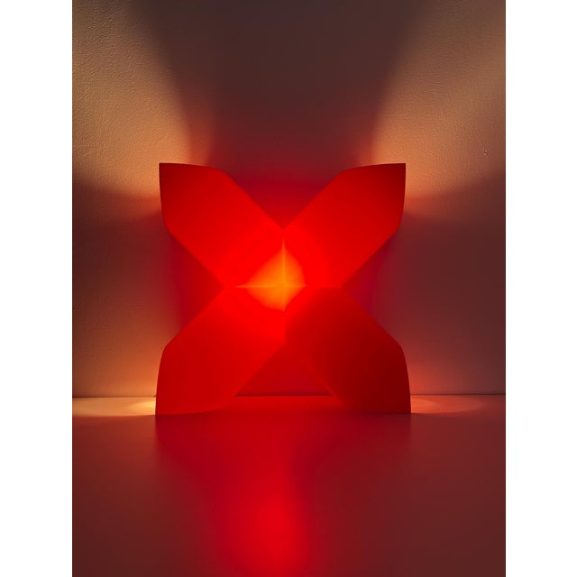 Cosi Come X Lamp in Red by Protocol Paris, 1990s For Sale - Image 6 of 12