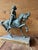 Vintage Italian Bronze Sec. XV Medieval Knight Horse Sculpture, 1950s For Sale - Image 6 of 7