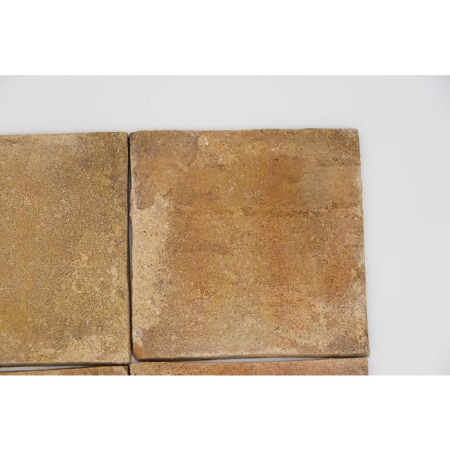 19th Century Set of Four Tiles Blue & White Floral, Portuguese For Sale - Image 14 of 14