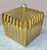 Gold Estate Gold Tone Metal Lidded Box by Tozai Home For Sale - Image 8 of 10