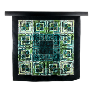 Pure Silk Twill Vintage Scarf With Wall Hanging Scarf Holder