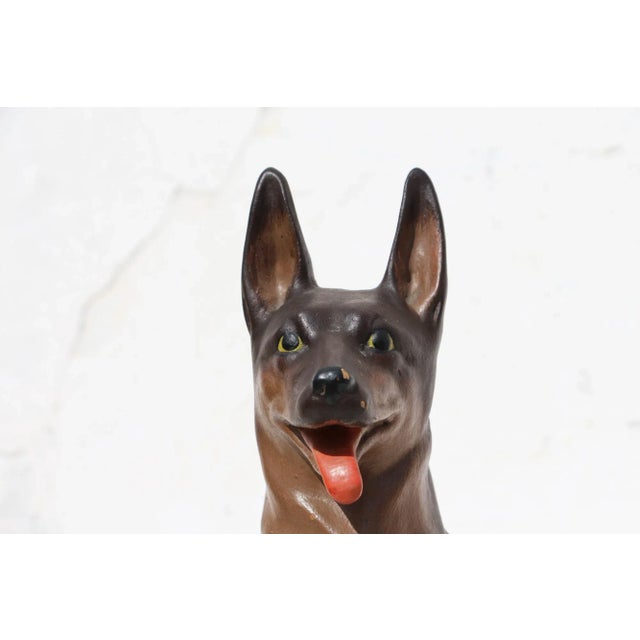 1940s German Shepherd Earthenware Figurine, Portuguese For Sale - Image 6 of 13