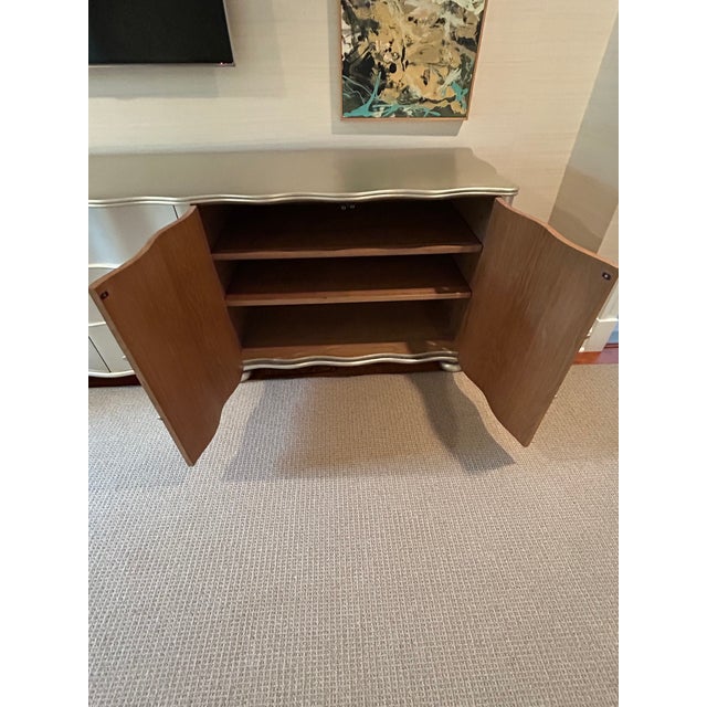 2010s Julian Chichester Regency Silverleaf Long Wave Sideboard For Sale - Image 5 of 14