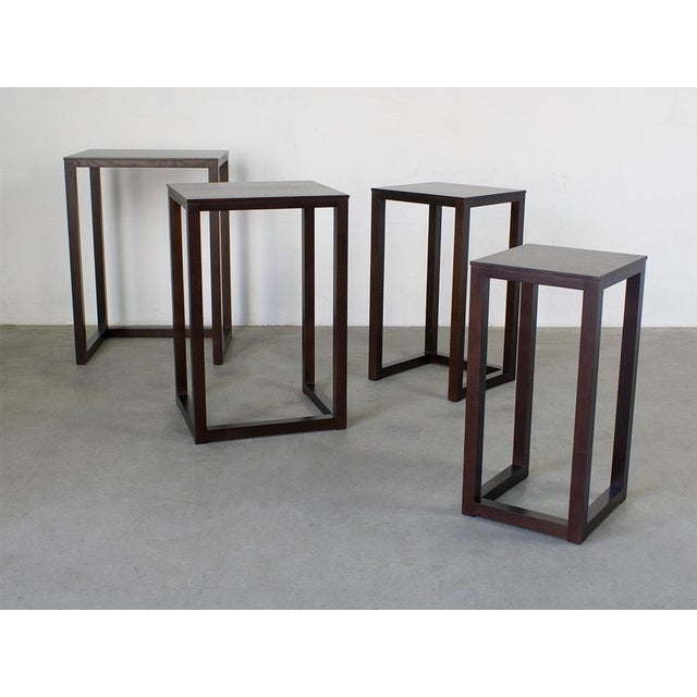 Tables by J. Hoffmann for Wittmann 1980s, Set of 4 For Sale - Image 10 of 14