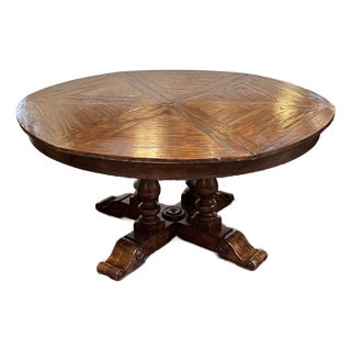 Theodore Alexander for Castle Bromwich Walnut Wood Jupe Dining Table, 60 to 78 Inch For Sale