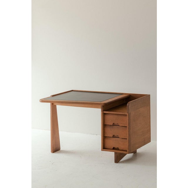 Exceptional French Mid-century writing desk designed by R. Guillerme and J. Chambron and produced by Votre Maison in...