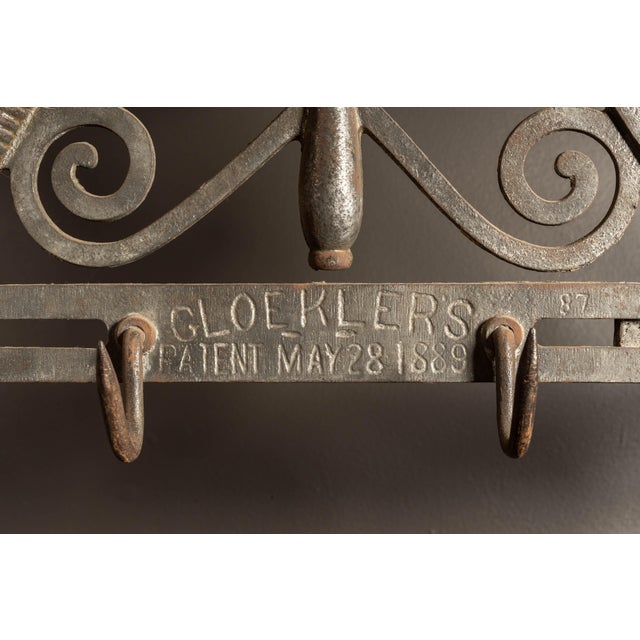 Metal 1880s Bernard Gloekler Co. Butcher’s Hanging Rack For Sale - Image 7 of 10