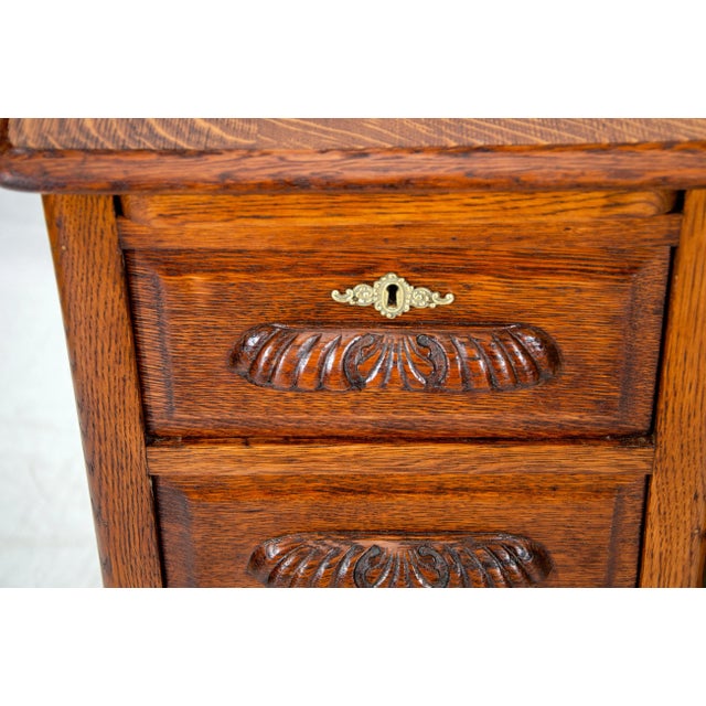 Vintage Remington Oak Typewriter Desk For Sale - Image 9 of 12