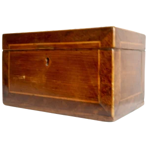 Mid-19th Century American Walnut Tea Caddy